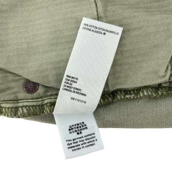 FREE PEOPLE We the Free Camo Combo Distressed Raw Hem Cutoffs Size 24 - Picture 16 of 16